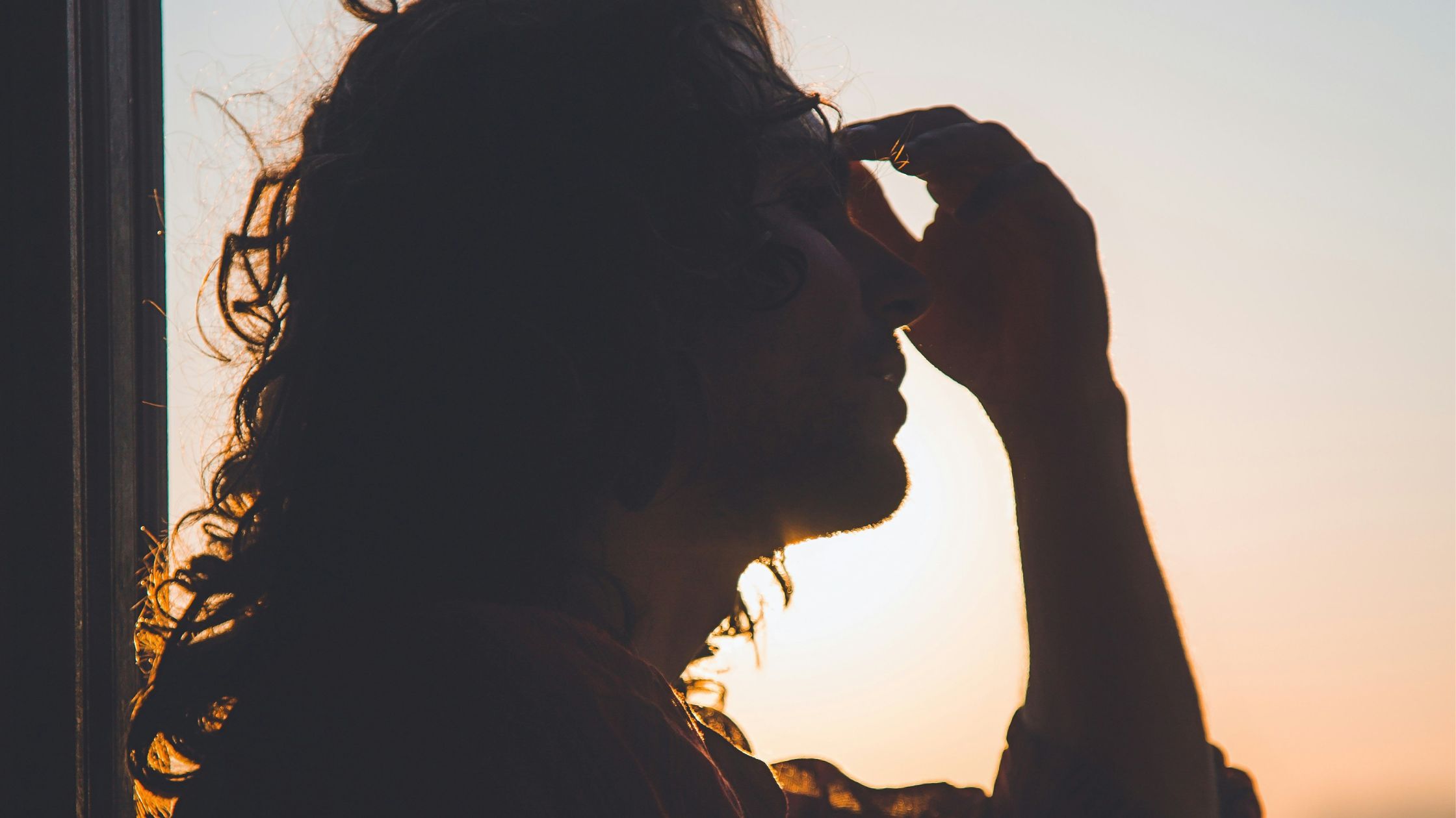 Woman looking out on the horizon.
